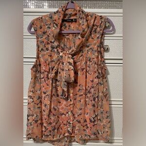 5/25 APT 9 Sleeveless Tie-Neck Blouse.